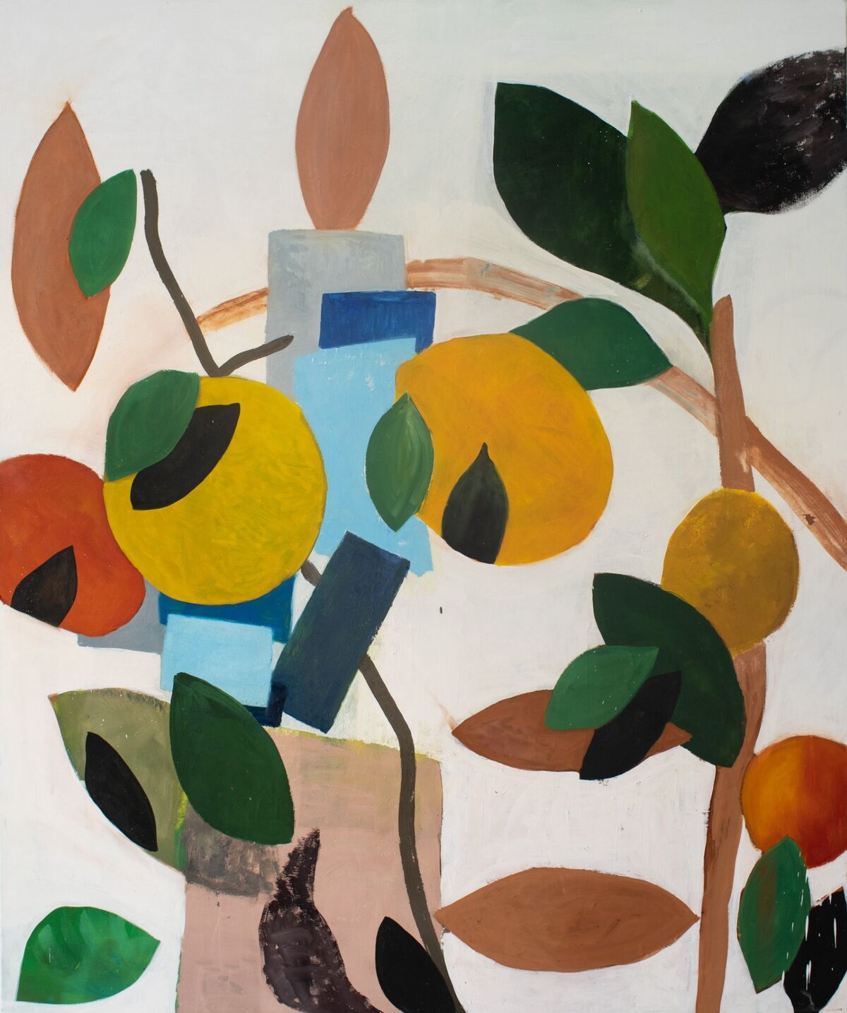 Still Life of Oranges and Lemons with Vase